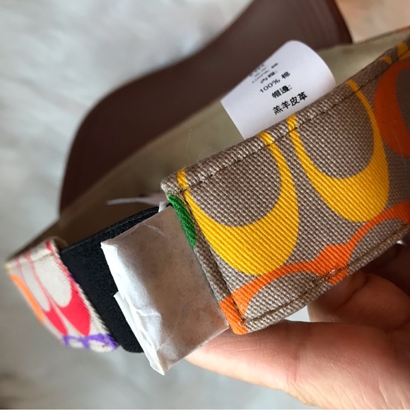 🌈 Coach Rainbow Signature Visor *Special Edition* - Picture 11 of 13
